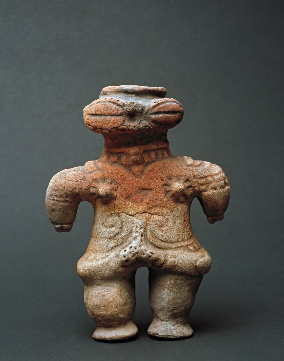 Terrakotta dogu szobor Akitából, Jomon korszak Kr.e. 11-4. században alkotó: Japanese School