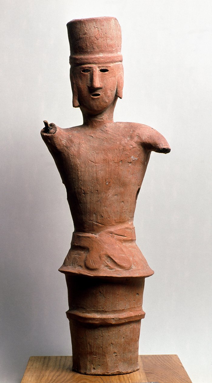 Terrakotta temető Haniwa, kofun időszak 3-6. század alkotó: Japanese School