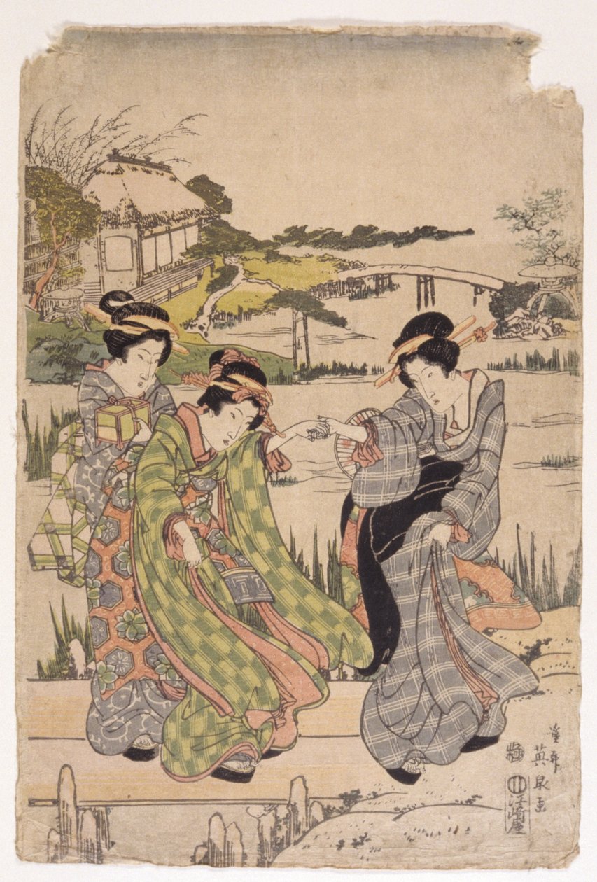Cím nélkül (színes fametszet) alkotó: School Japanese