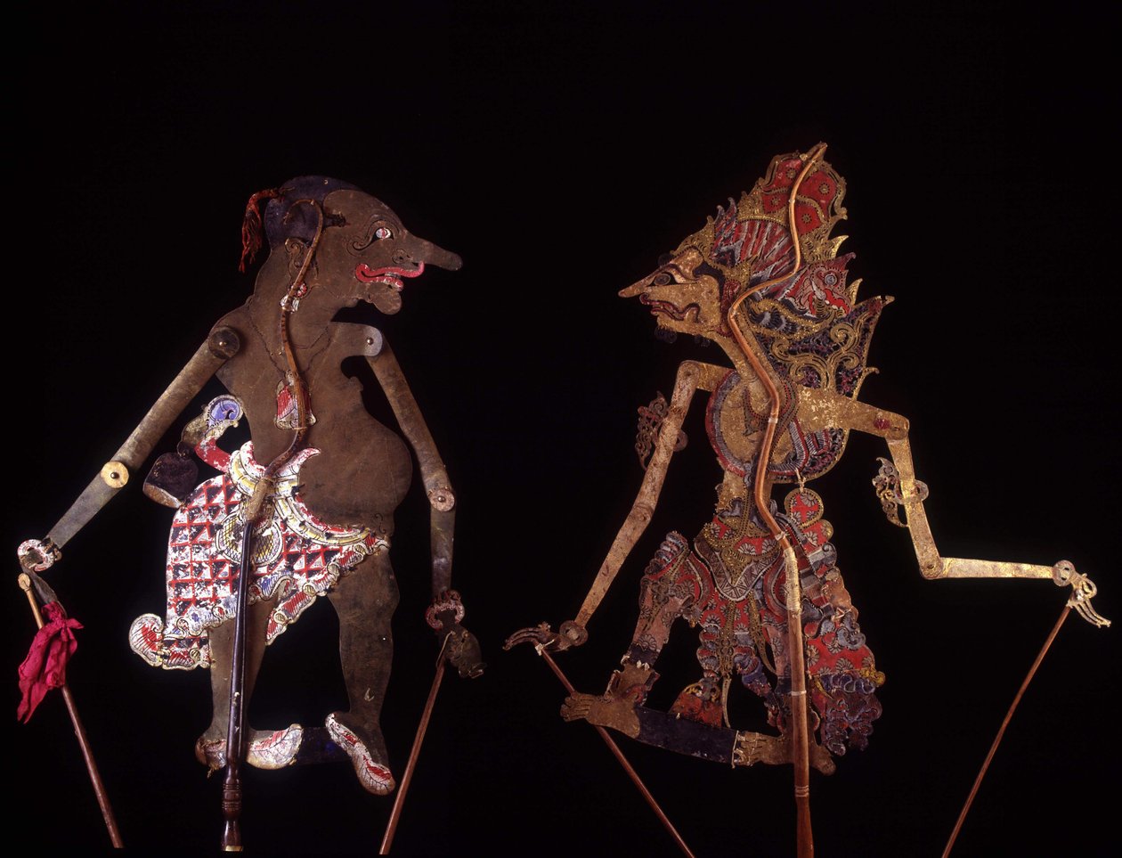 Wayang Kulit. Java bábok. Jean Francois Hubert gyűjtemény. Párizs alkotó: School Javanese