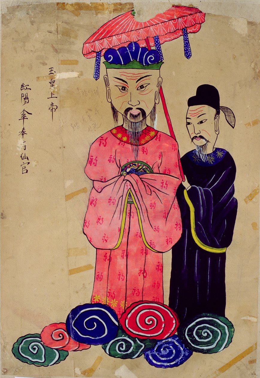 Koreai istenség vagy "Okhwangsangje" (természetes pigment, papír) alkotó: School Korean