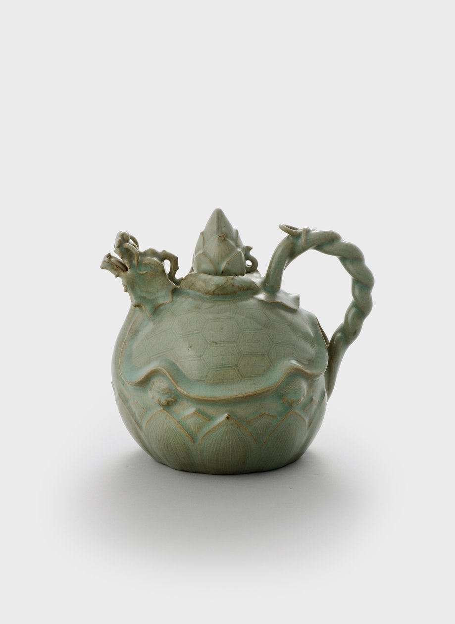 Ewer (kőedény celadon mázzal) alkotó: School Korean
