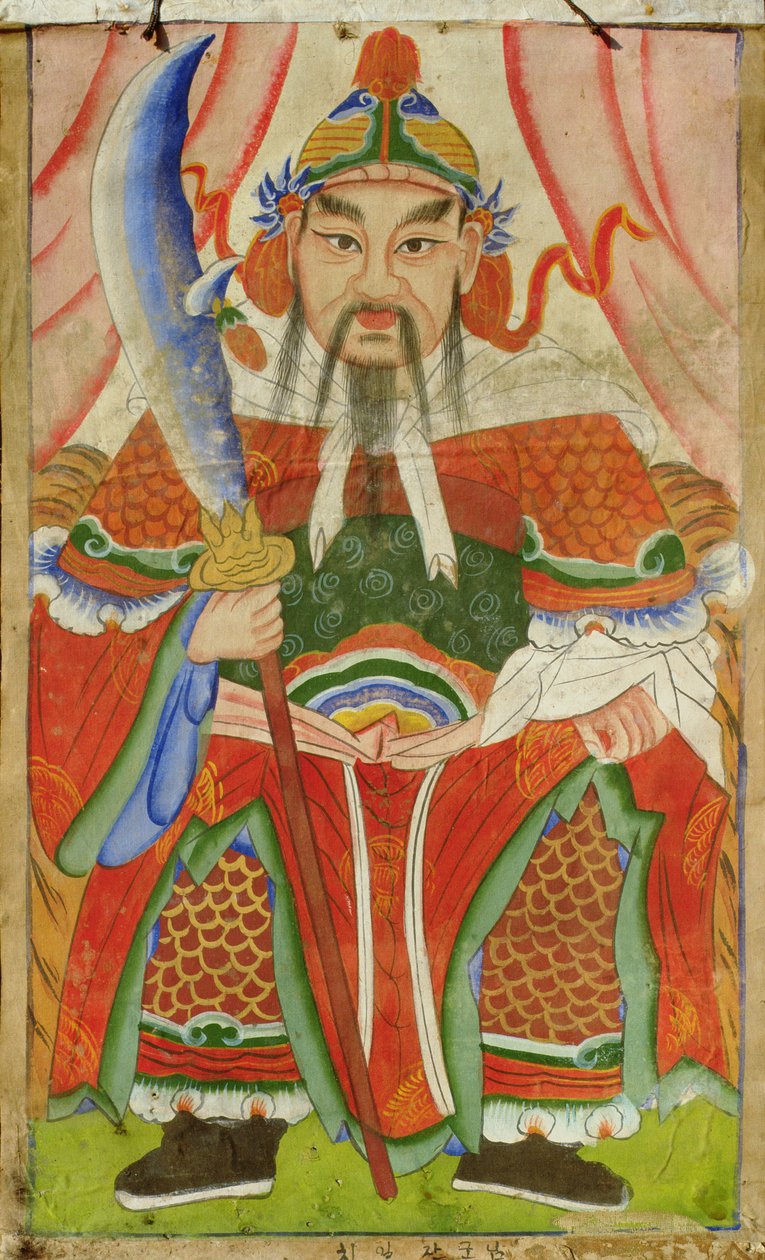 Janggun (természetes pigment selyemre) alkotó: School Korean