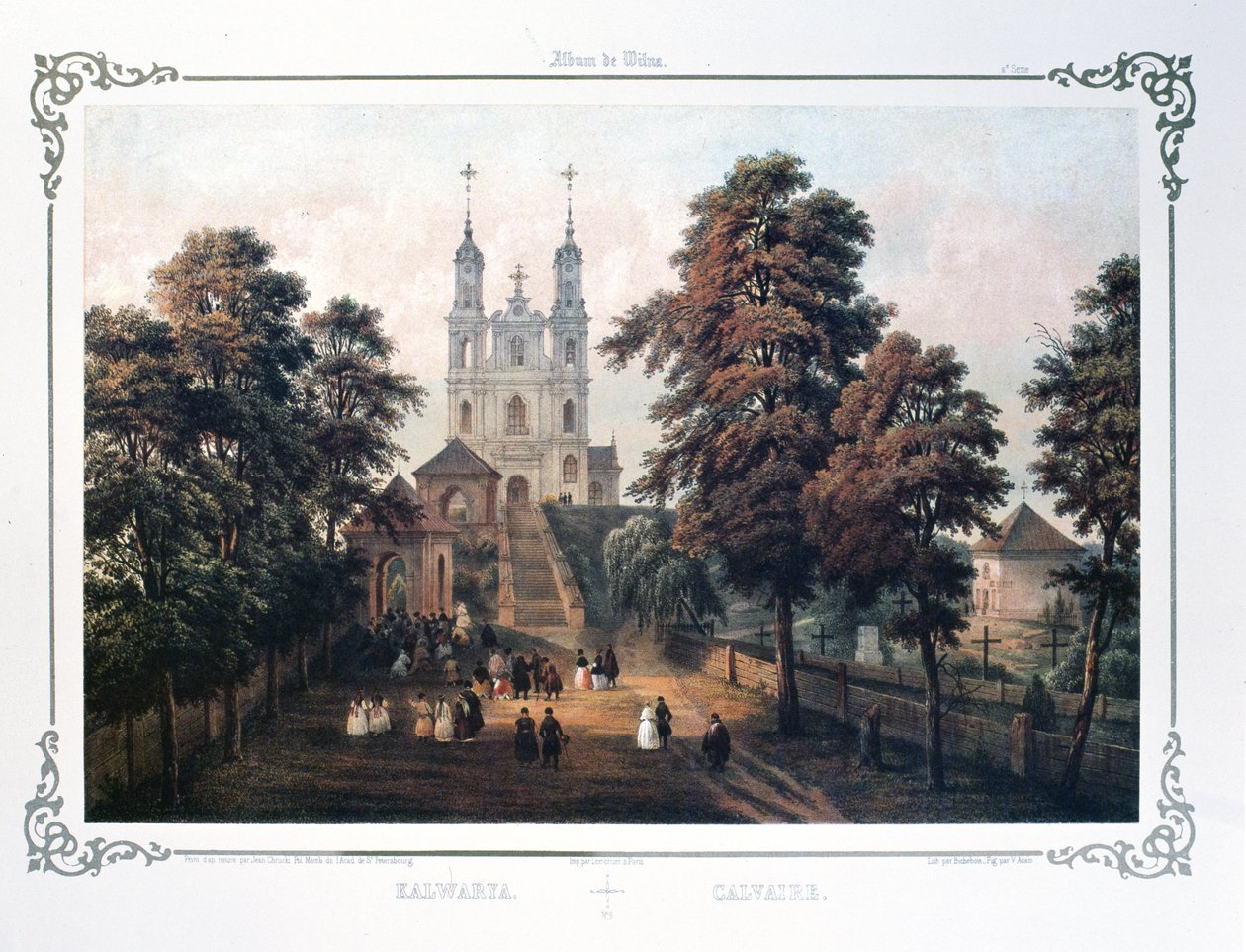 Vilnius környéke: Kalvarija-templom, „Vilnius könyvéből”, Jonas Kasimieras Vilcinskis alkotó: School Lithuanian