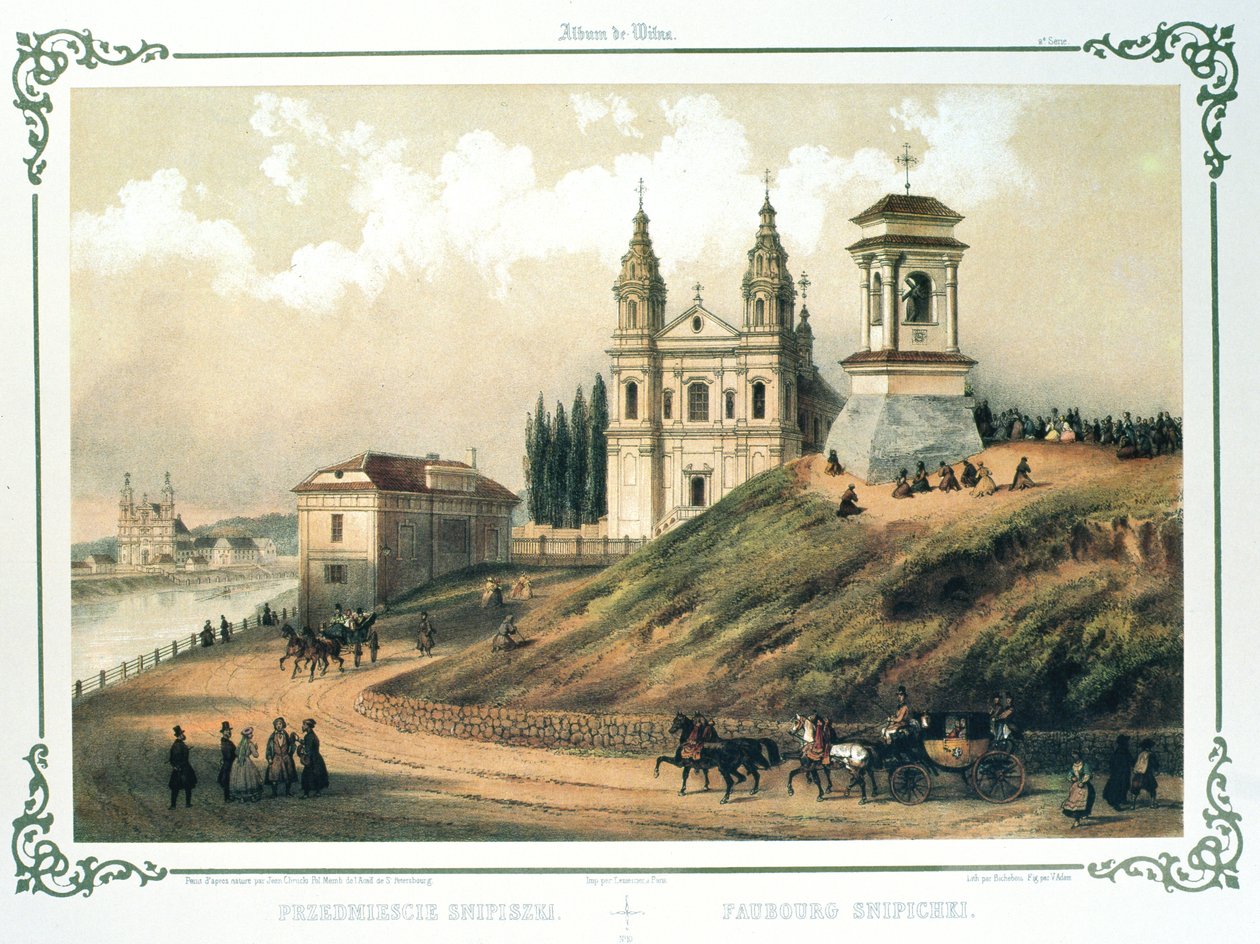 Vilnius környéke: Snipiskes, „Vilnius könyvéből”, Jonas Kasimieras Vilcinskis alkotó: School Lithuanian