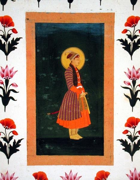 Álló vonalzó portréja, a Small Clive albumból alkotó: School Mughal