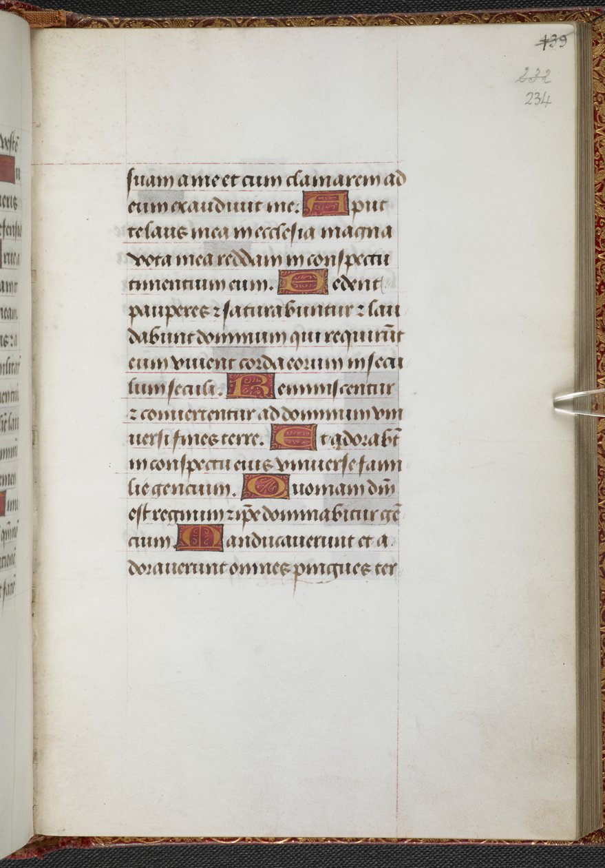 Kings 9, f.234r, Órakönyv, Sarum-i használat ("Anne Boleyn