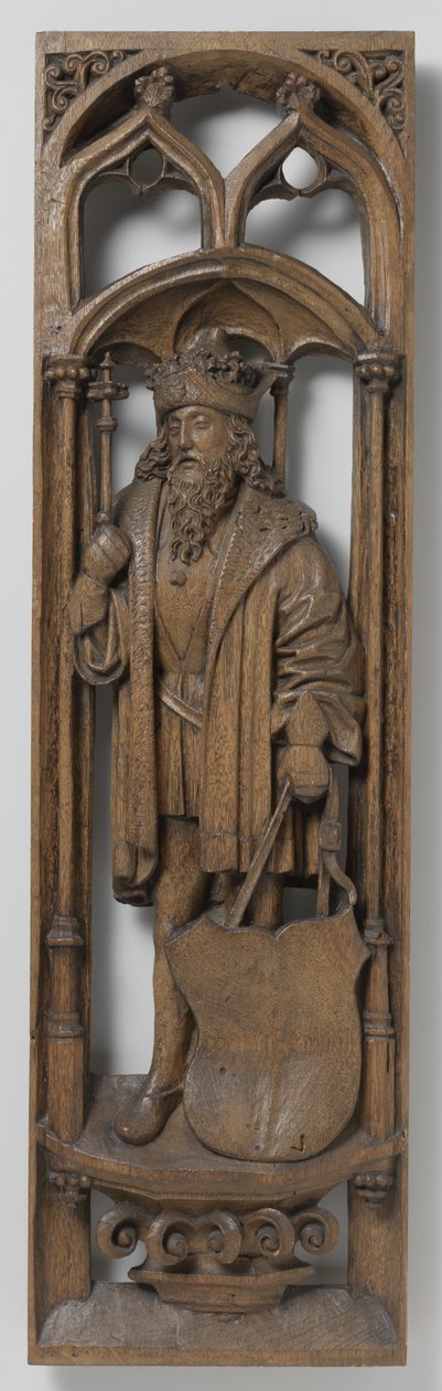 Panel egy orgonadobozból, c. 1510-20 (tölgy, polikrómia nyomaival) alkotó: School Netherlandish