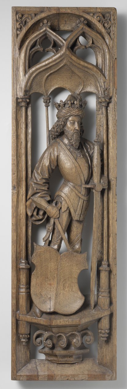 Panel egy orgonadobozból, c. 1510-20 (tölgy, polikrómia nyomaival) alkotó: School Netherlandish