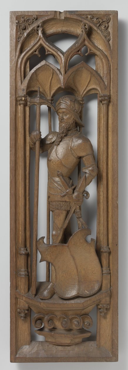 Panel egy orgonadobozból, c. 1510-20 (tölgy, polikrómia nyomaival) alkotó: School Netherlandish