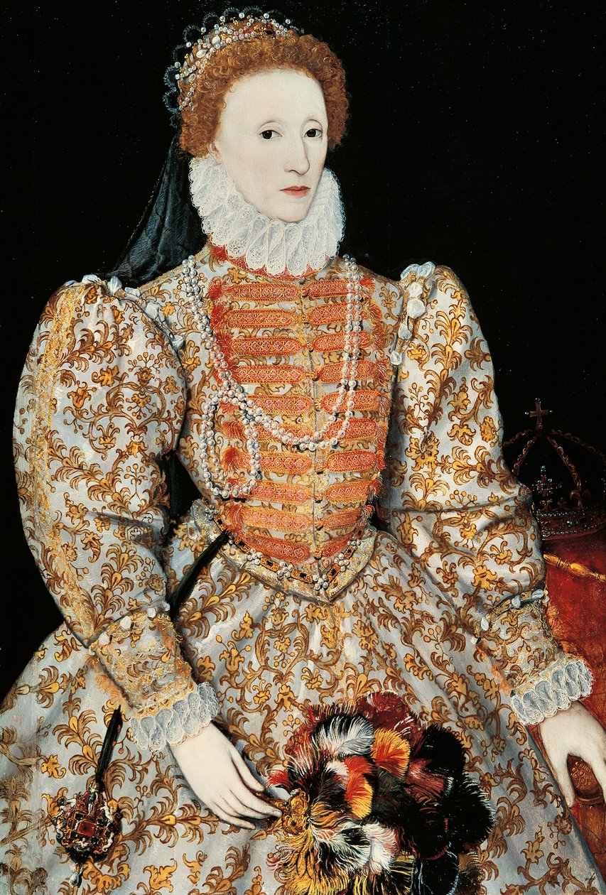 I. Erzsébet királynő, 1575 körül (olaj, tábla) alkotó: School Netherlandish