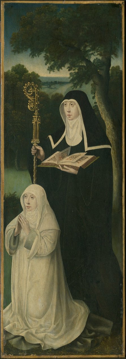 Nivelles-i Szent Gertrúd és egy augustinus kanonoknő alkotó: School Netherlandish