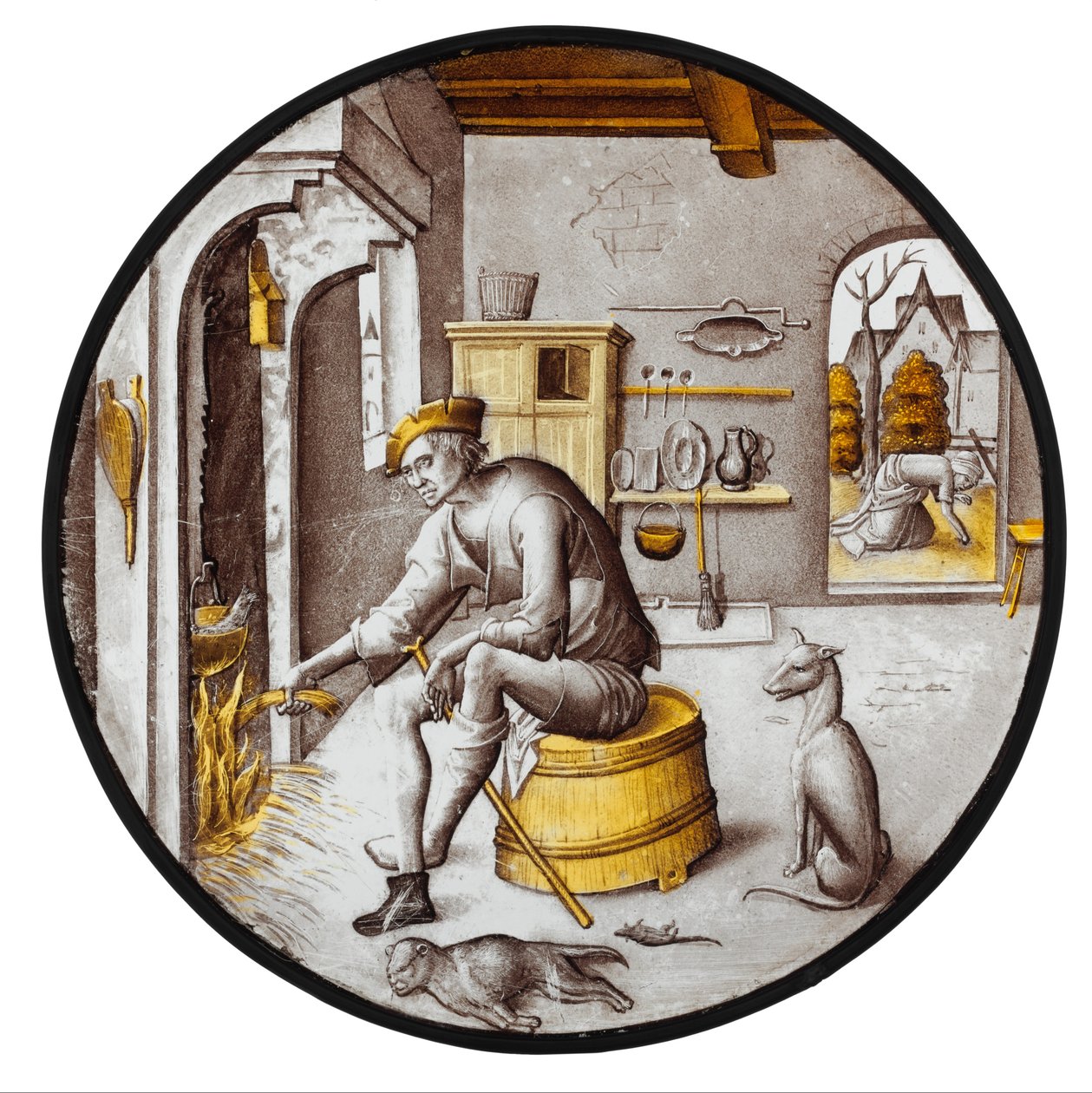Sorgheloos ("Gondtalan") a szegénységben alkotó: School Netherlandish