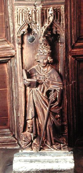 Szent Gergely, a négy latin egyházatya egyike (fa) alkotó: School Netherlandish