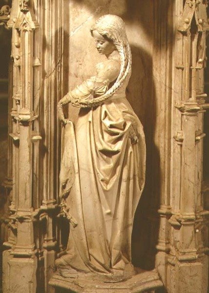Bölcs szűz szobrocska Szép Philibert (1480-1504) Savoyai herceg sírjából, 1504 után (márvány) alkotó: School Netherlandish