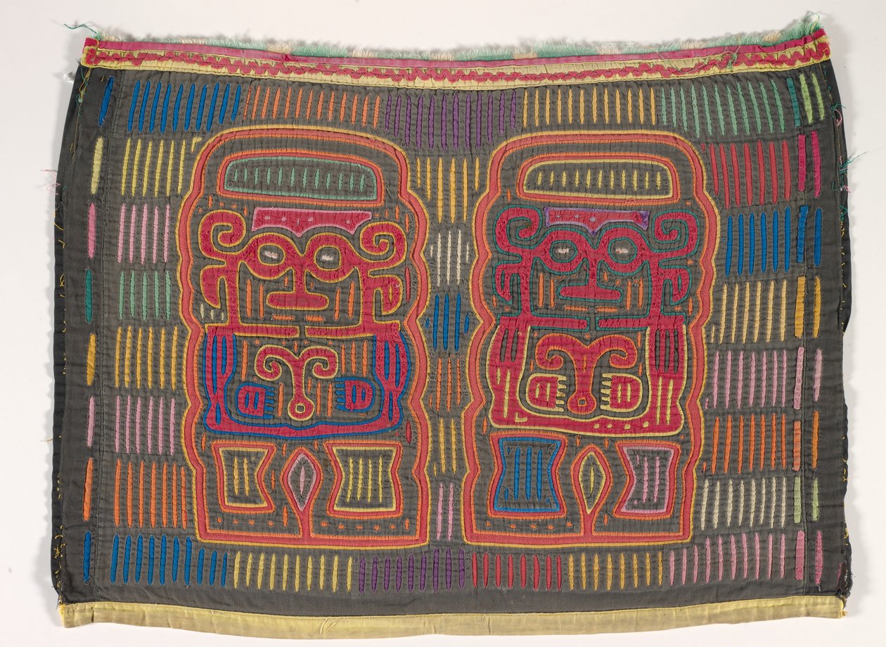 Shirt panel (mola), Kuna People, San Blas Islands, 1950-es évek körül (rátett pamut) alkotó: School Panamanian