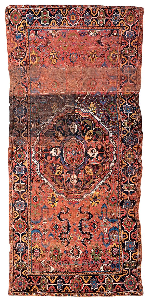 Medallion szőnyeg, valószínűleg perzsa Kurdisztán, 17. század vége vagy 18. század eleje (gyapjú és pamut) alkotó: School Persian