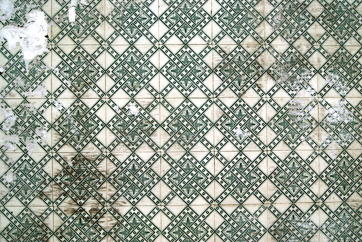 Hagyományos panel, Lisszabon, Portugália (kerámia csempe) alkotó: School Portuguese