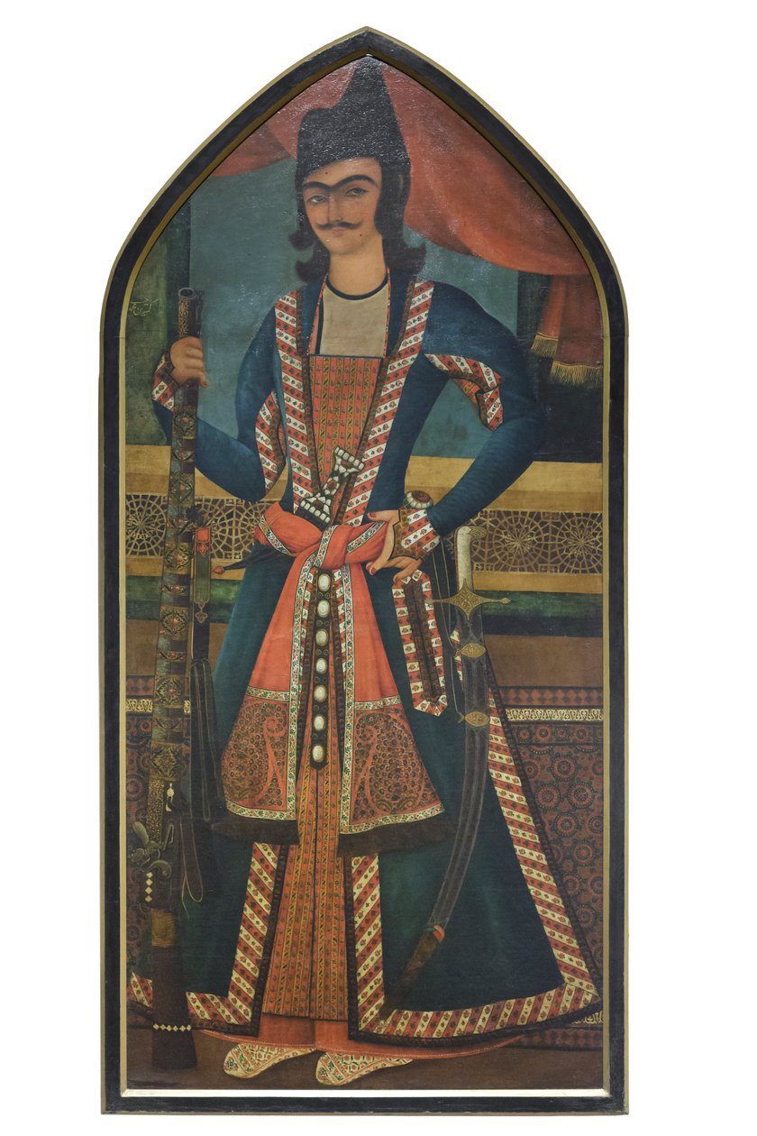 Egy kazár herceg, valószínűleg Bahram Mirza, Abolhassan (olaj, vászon) alkotó: School Qajar