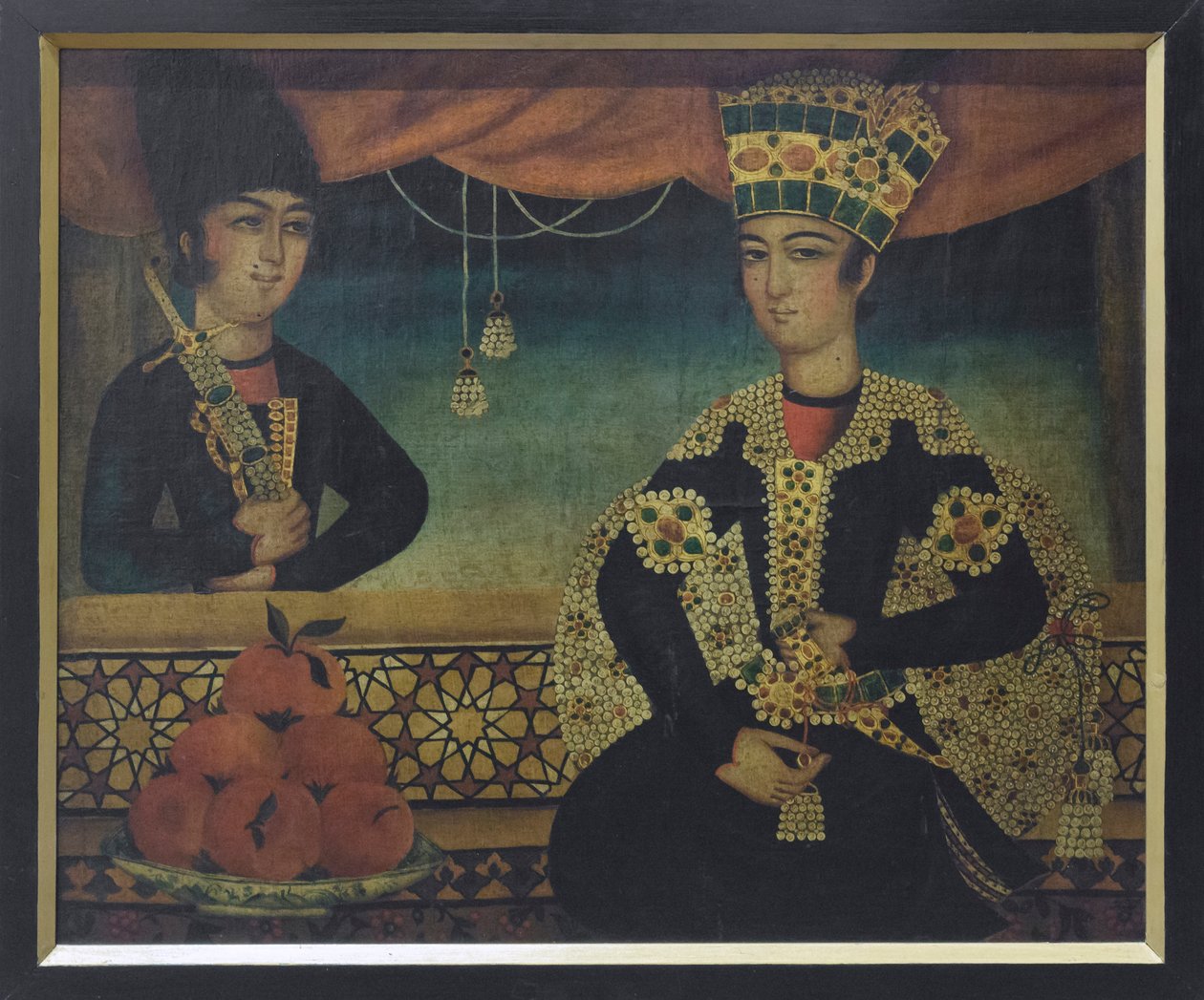 Egy kazár herceg, valószínűleg Mohammad Sadgeh alkotása (olaj, vászon) alkotó: School Qajar