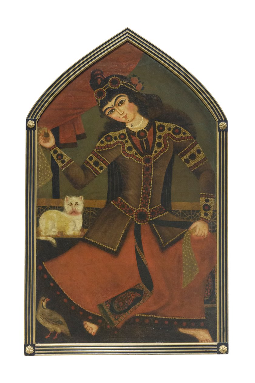 Fiatal nő, ismeretlen művész (olaj, vászon) alkotó: School Qajar