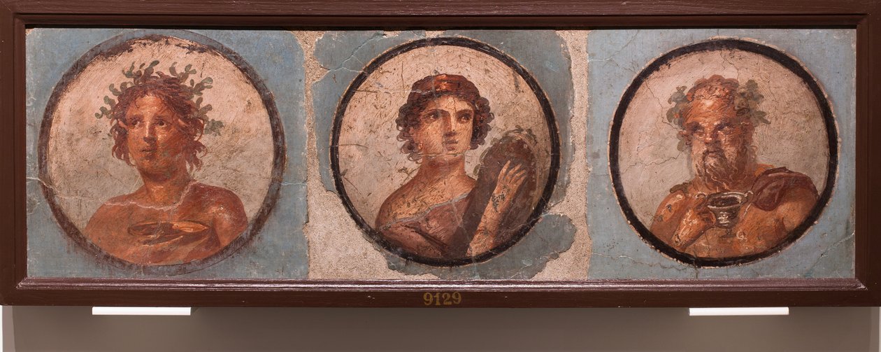 Medalion portrék, Pompeji alkotó: School Roman