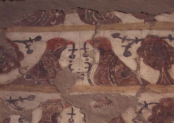 Dísz egy sírhoz, szmolenszki iskola, 1200 körül (freskó és secco) alkotó: School Russian