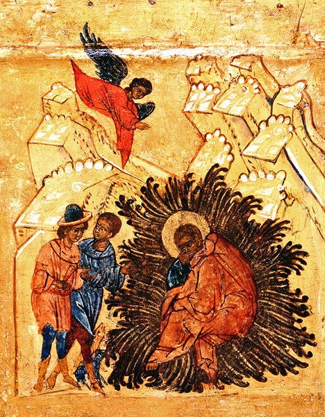 Szent József álmát ábrázoló ikon, 1550 körül (tempera és arany levél, tábla) (314500 részlet) alkotó: School Russian
