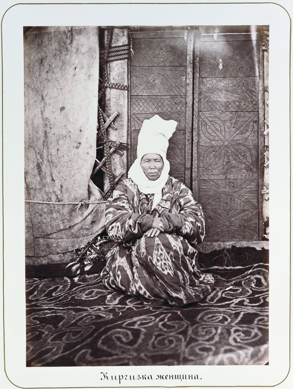 Portré a „Hét folyó régiója és lakói, Közép-Ázsia” című filmből (1867-73) alkotó: School Russian