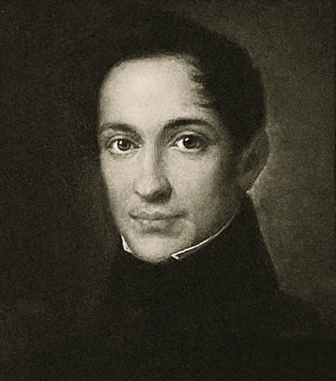 Alexander Herzen portréja (litho) alkotó: School Russian
