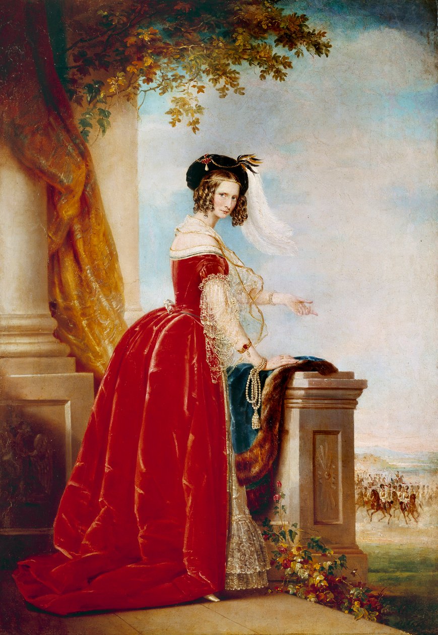 Alexandra Fedorovna vagy Alekszandra Fedorovna (1872-1918), II. Miklós feleségének portréja. Az orosz iskola névtelen festménye. Szentpétervár, Ermitázs. alkotó: School Russian
