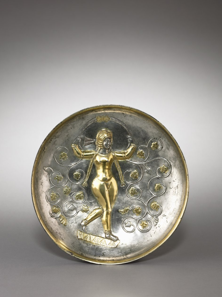 Étel: Anahita istennő, 400-600 (ezüst aranyozott) alkotó: School Sasanian