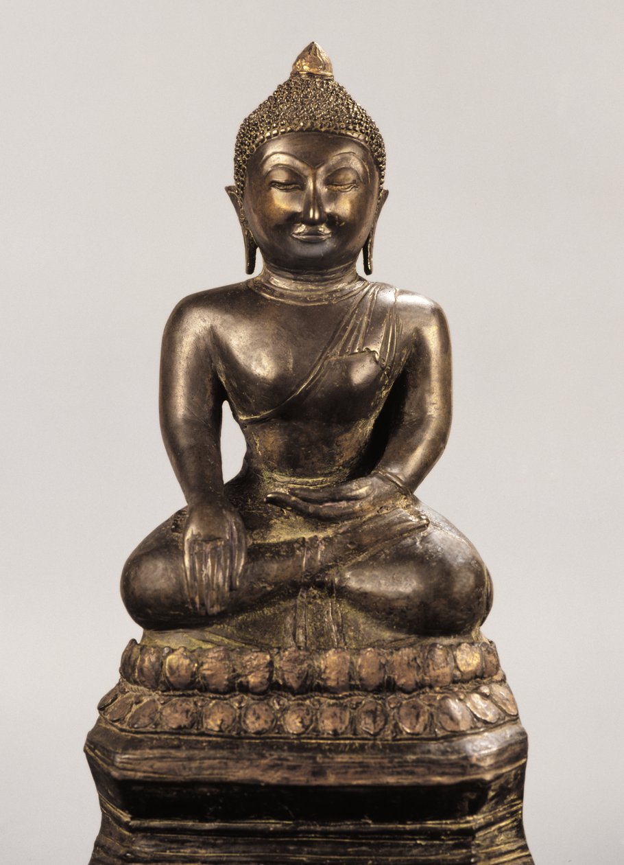 Buddha-kép az Ayutthaya-korszakból (bronz) alkotó: School Siamese