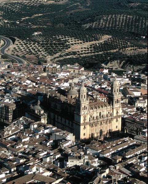 A Jaen-székesegyház légi felvétele (fotó) alkotó: School Spanish