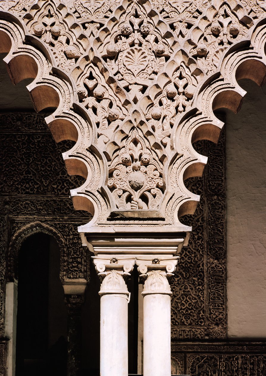 A Patio de las Doncellas egyik polilobe ívének részlete (gipsz) alkotó: School Spanish