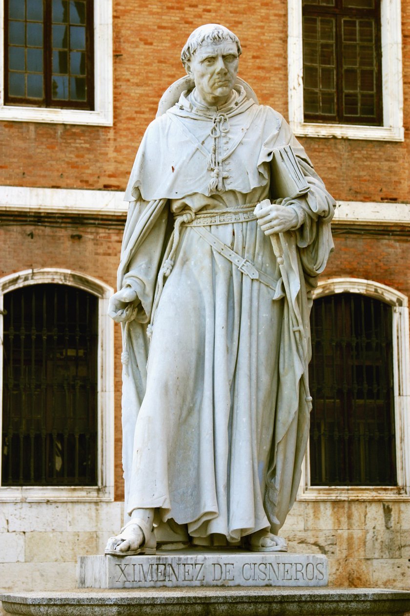 Francisco Ximinez de Cisneros (1436-1517) (márvány) alkotó: School Spanish