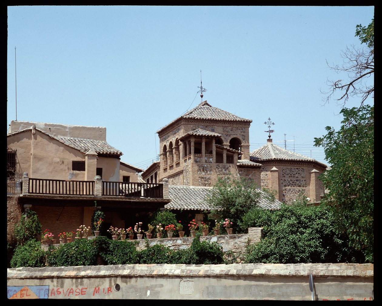 Kilátás a festő Domenikos Theotokopoulos do El Greco házára alkotó: School Spanish