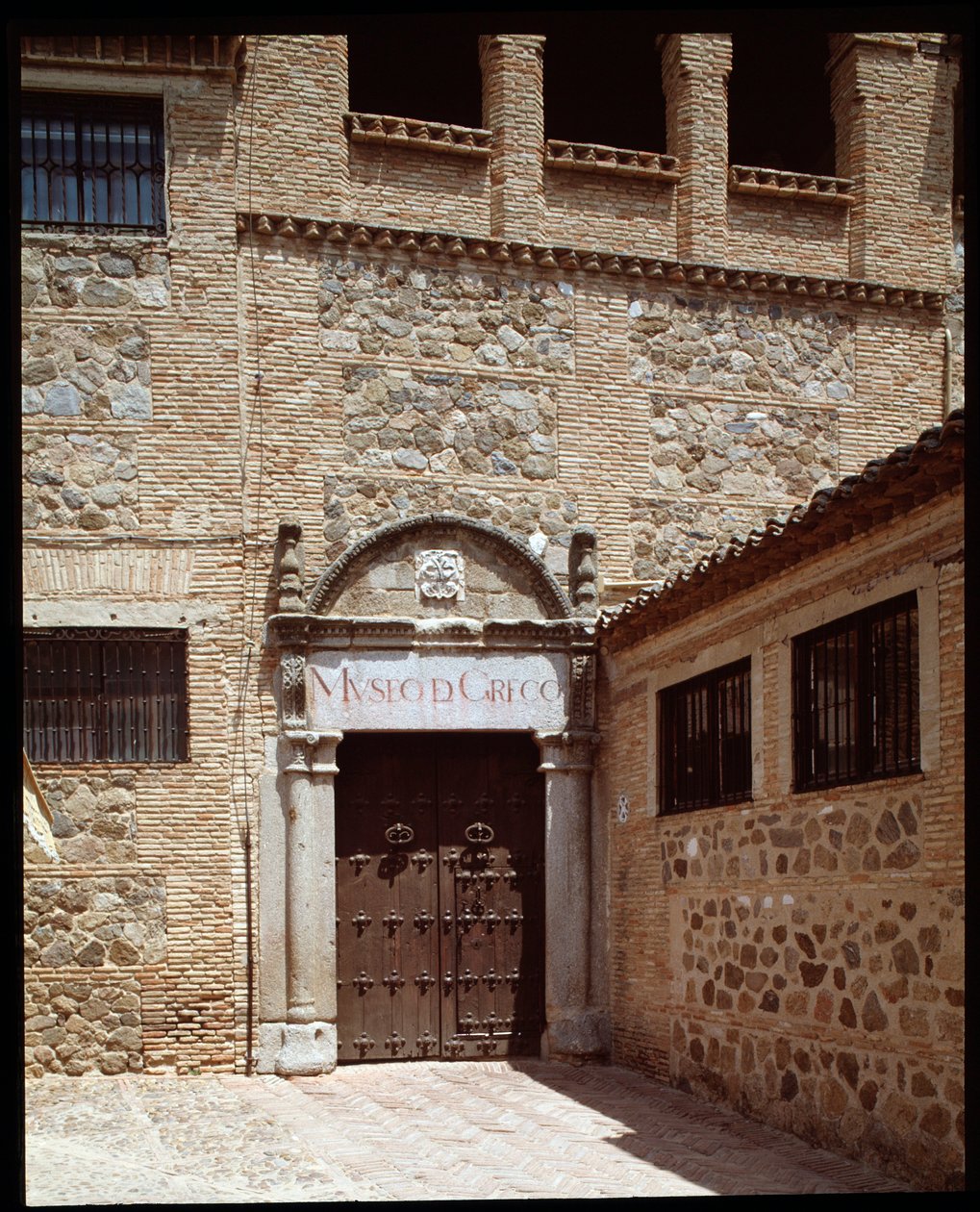 Kilátás Domenikos Theotokopoulos do El Greco festő múzeumházára alkotó: School Spanish