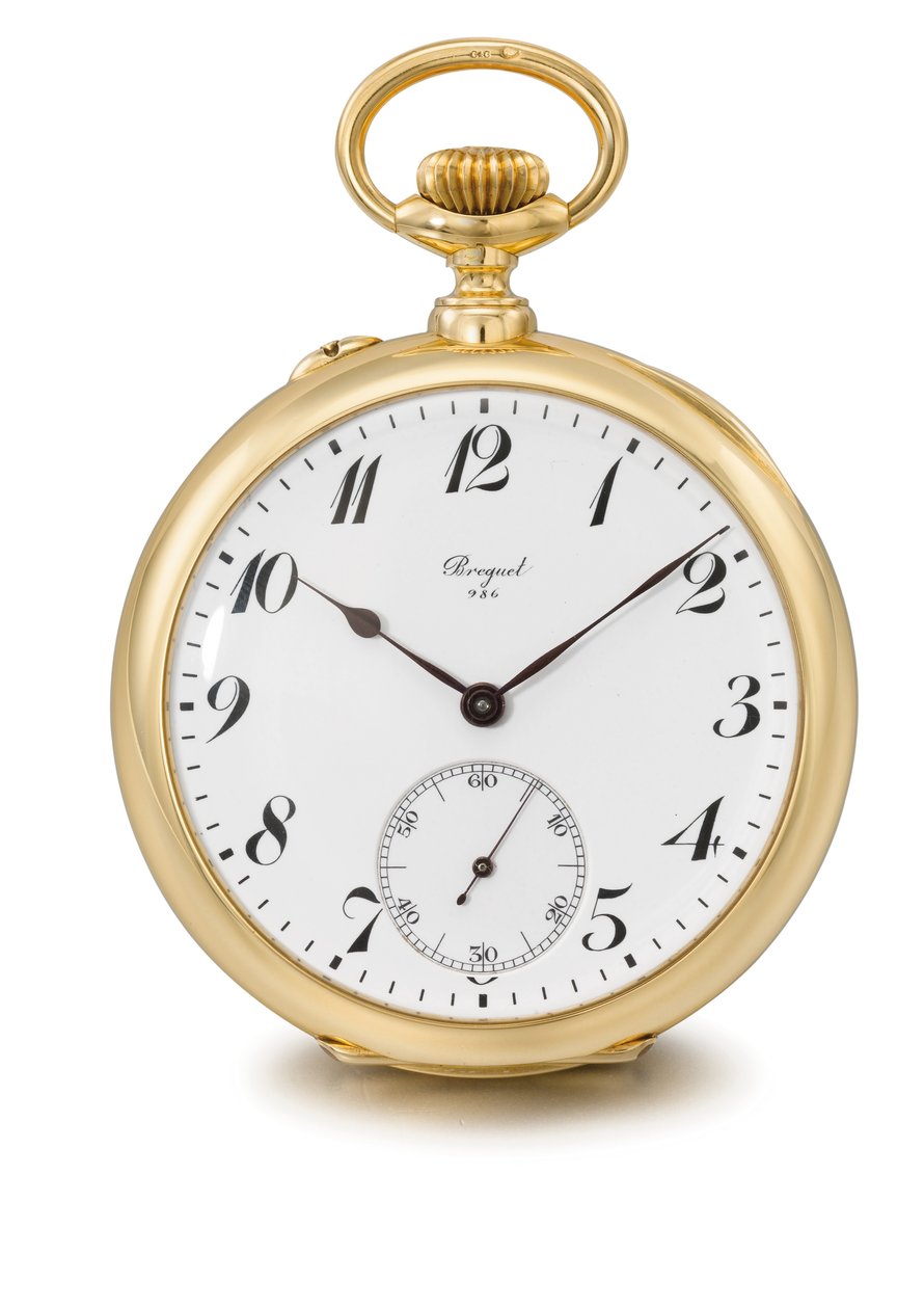 Nyitott felületű kulcs nélküli egyperces tourbillon óra, Breguet no. 986 (üveg és fém) (lásd még: 1127361) alkotó: Swiss School