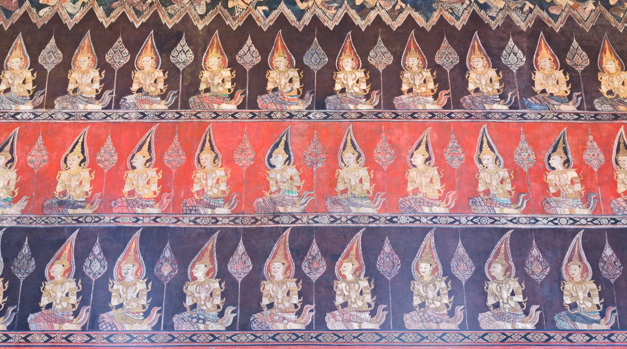 Falfestmények a Buddhaisawan kápolnában, Wang Na palotája (festmény) alkotó: School Thai