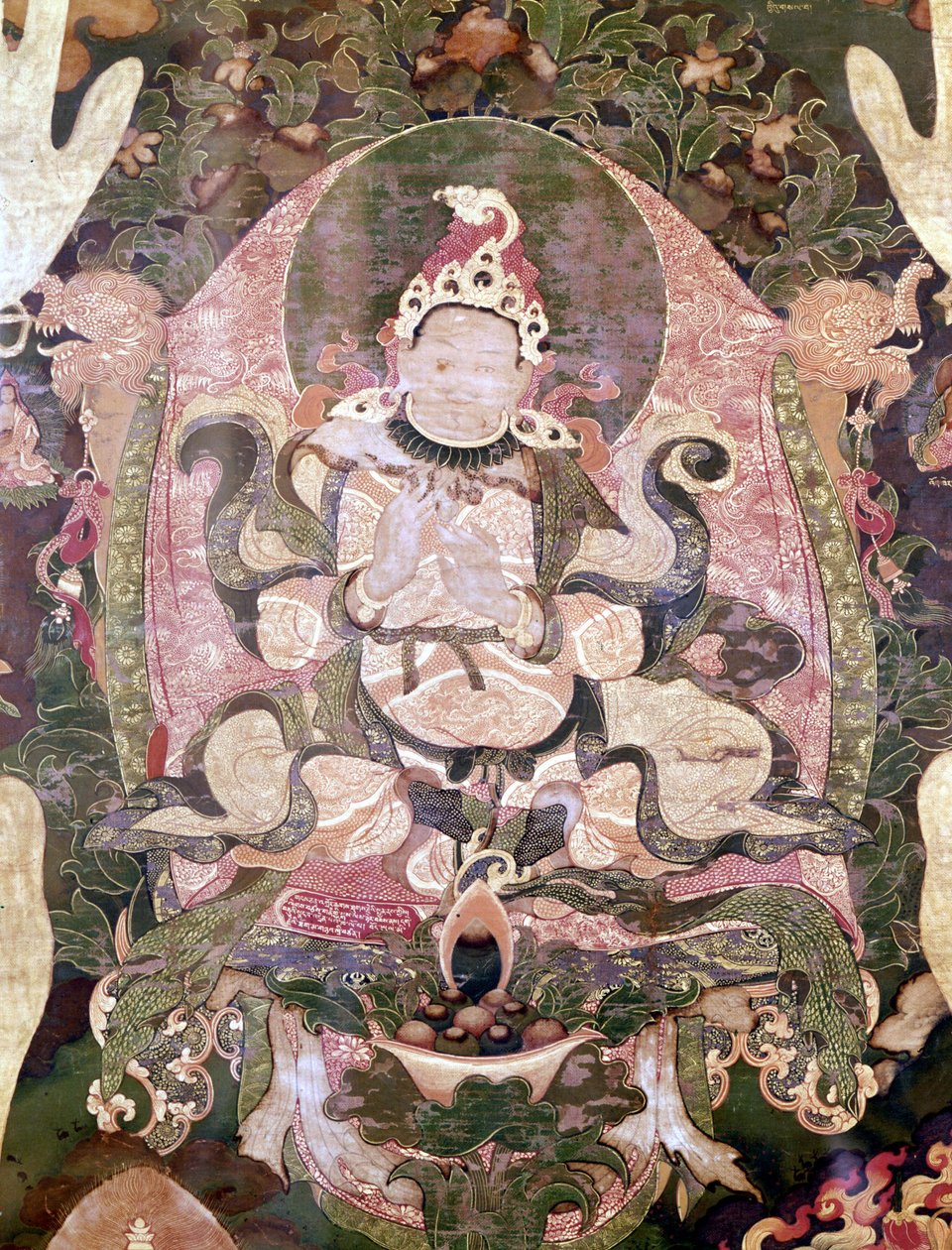 Gnya-khri-bcan-po, Tibet első királya. Thai-ka tibeti Paris Musée Guimet alkotó: School Tibetan