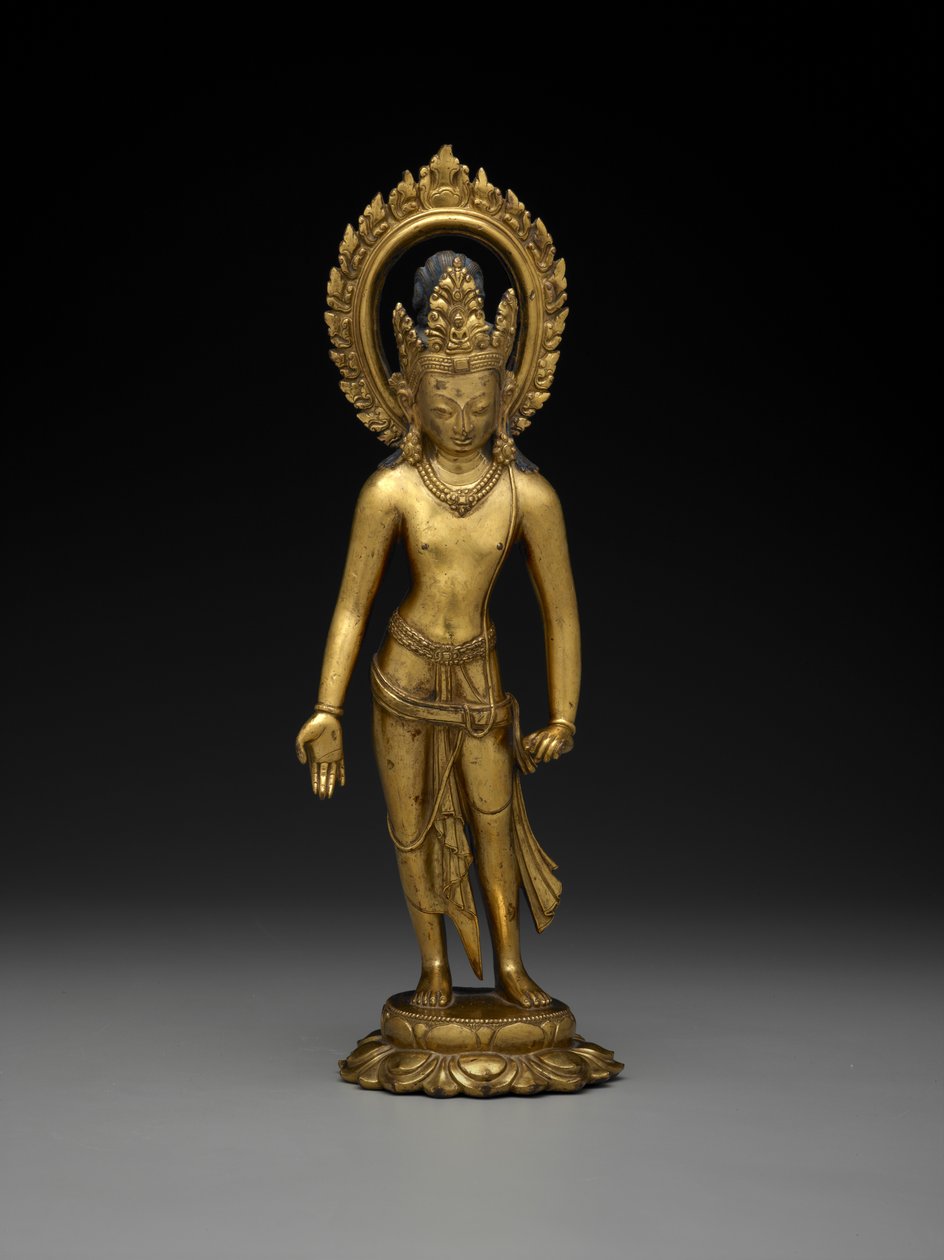 Padmapani, 8. vagy – 9. század (aranyozott bronz) alkotó: School Tibetan