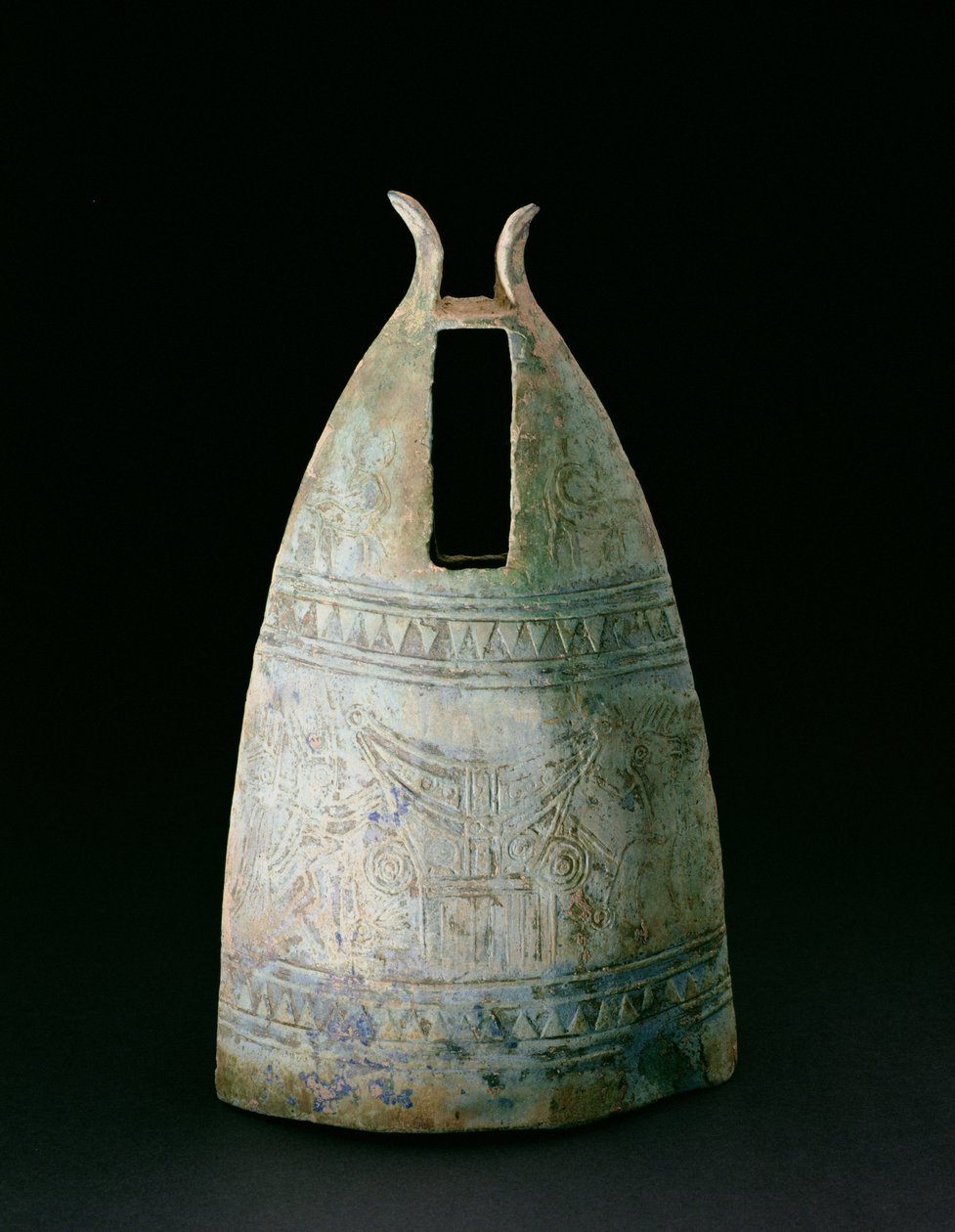 Bell, Dongson kultúra, Kr.e. 200–i.sz. 200, Vietnam (bronz) alkotó: School Vietnamese