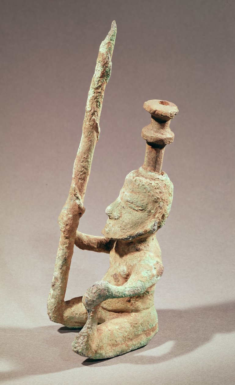 Warrior, Dong-son civilizáció, Vietnamból (bronz) alkotó: School Vietnamese