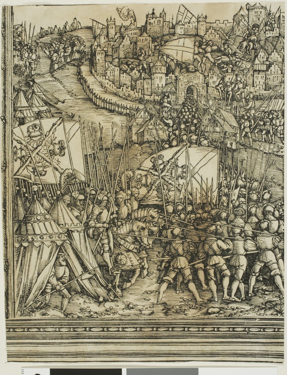 A hadjárat Magyarországon, I. Maximilianus diadalívéből alkotó: School of Albrecht Dürer