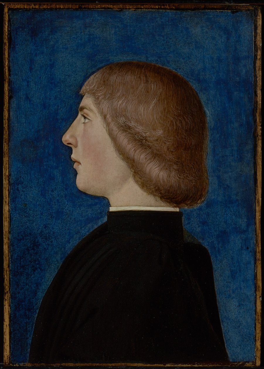 Fiatal férfi portréja, 15. század második fele (táblán olaj és tempera) alkotó: School of Ferrare
