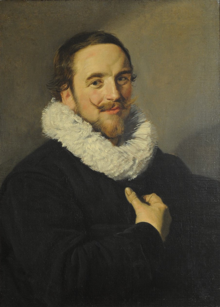 Egy úriember portréja alkotó: School of Frans Hals