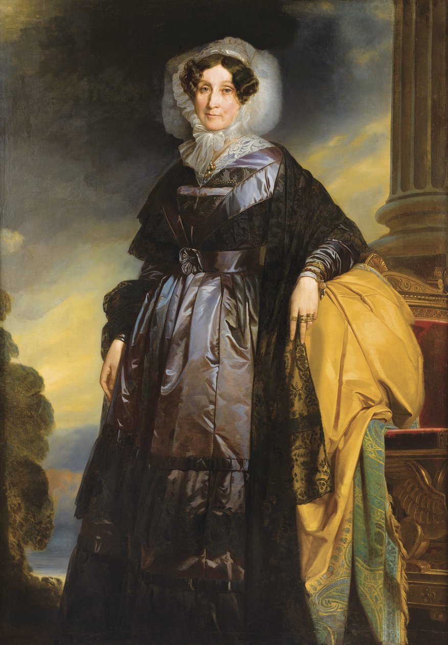 Adelaide dOrléans portréja 1777-1847 alkotó: School of Franz Xaver Winterhalter