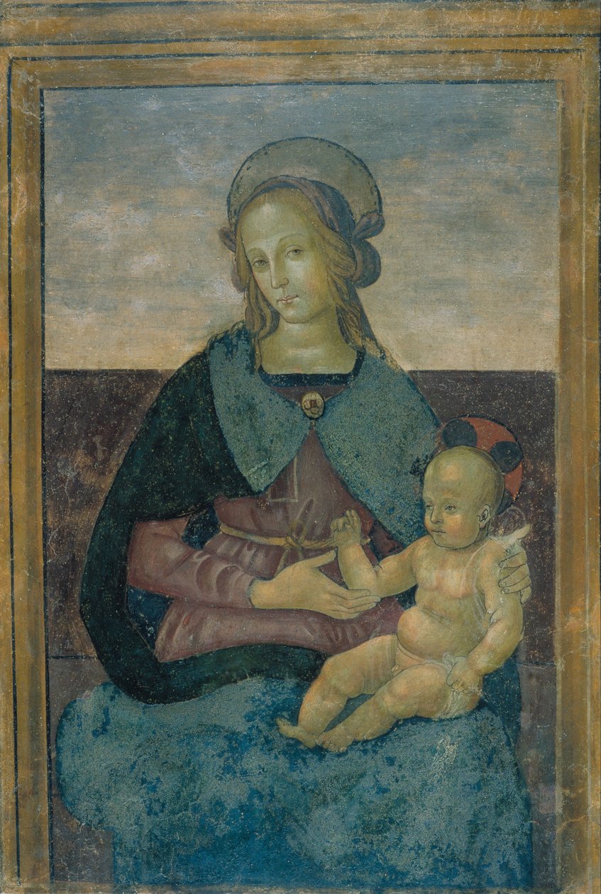 Szűz és gyermek alkotó: School of Perugino