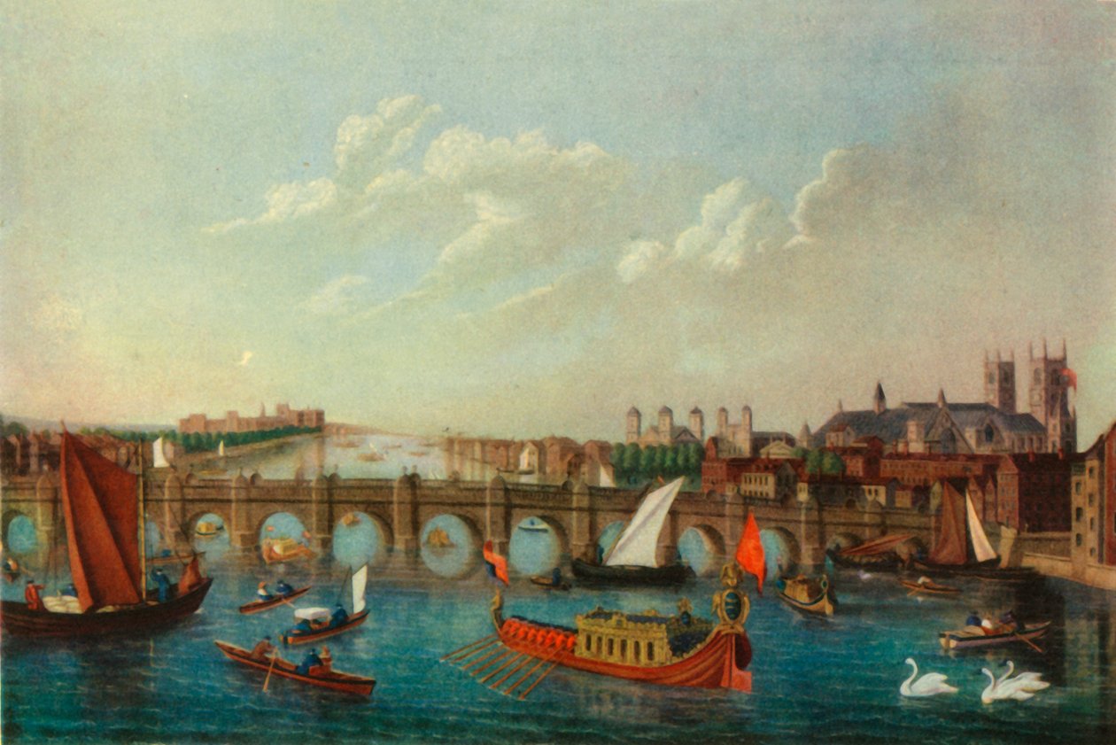 Királyi bárka a Temze folyón, London, 1751, 1947. alkotó: School of Samuel Scott